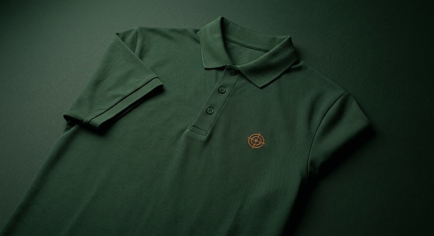 Performance Pique Polo — Performance pique — radar embroidery left chest