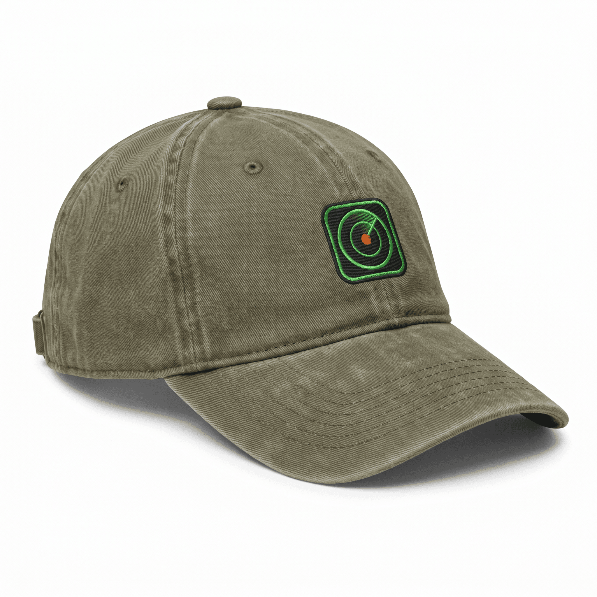 Yupoong 6-Panel Twill Cap — Radar patch embroidery