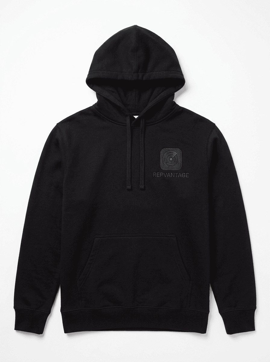Essential Heavyweight Hoodie — Tonal logo